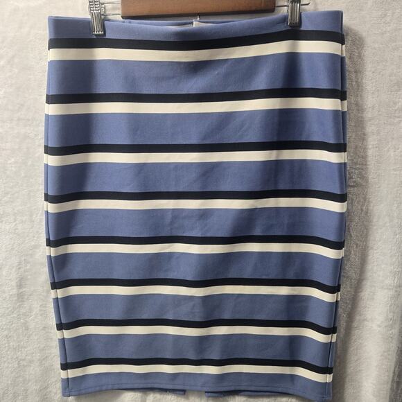 NYCC New York Clothing Co. Dresses & Skirts - NYCC New York Clothing Co Blue Striped Pencil Skirt Womens Large
